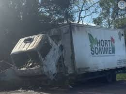 Caminhão Baú de Três Passos pega fogo na RSC-472, em Tenente Portela